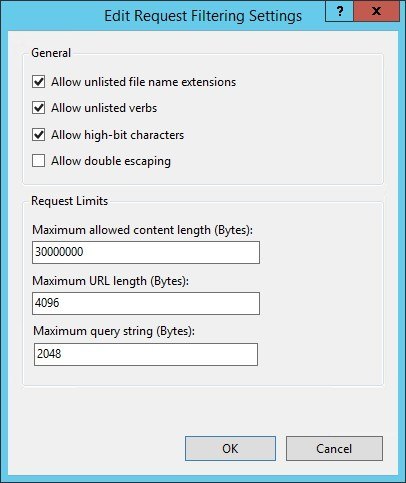 Request Filtering IIS