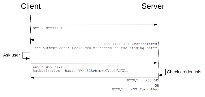 HTTP Basic authentication schema