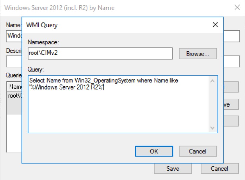 WMI Query GPMC WMI Filter