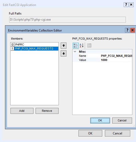 Add PHP_FCGI_MAX_REQUESTS environment variable to FastCGI