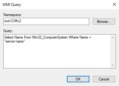 WMI Query match computer name in GPO WMI Filter